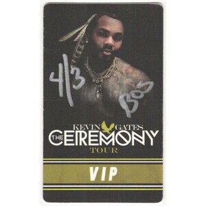 2024 Kevin Gates Backstage Pass VIP Boston MA Ceremony Tour